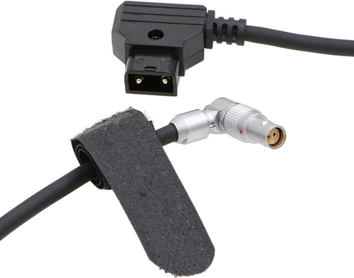 Lemo Dönüştürülebilir Sağ Köşe 2 Pin Kadın D-Tap L Tipi Kamera Güç Kablosu RED Komodo için