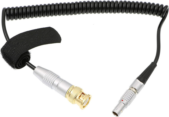 BNC'den Lemo'ya 5 Pin Erkek ARRI Mini Zaman Kodu Kablosu Ses Aygıtları ZAXCOM