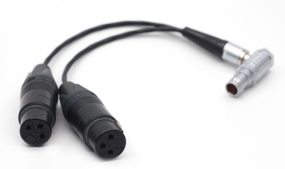Atomos Lemo 10 Pin To XLR 3 Pin Kadın Bağlantı Şogun Monitör Kaydedici için Breakout Ses Giriş Kablosu