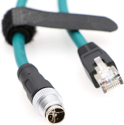 M12 8 Konum X Kodu RJ45 Endüstriyel Ethernet Kablosu Cognex İçin 8200 8400 Serisi IP67 Su geçirmez