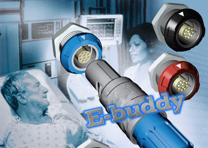 REDEL P serisi Endüstri endoskopu için plastik Lemo Kablo Konektörü Tıbbi konektör
