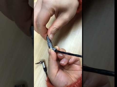 Dairesel Lemo İtme Çekme Konnektörleri Dik Açı Pirinç Kaplama