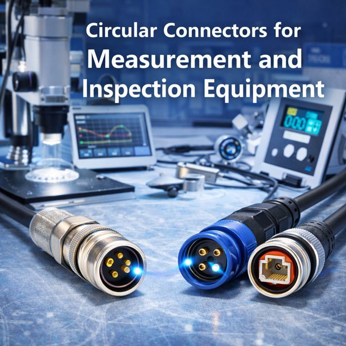 Son şirket blogları hakkında Circular Connectors for Measurement and Inspection Equipment with High Signal Accuracy