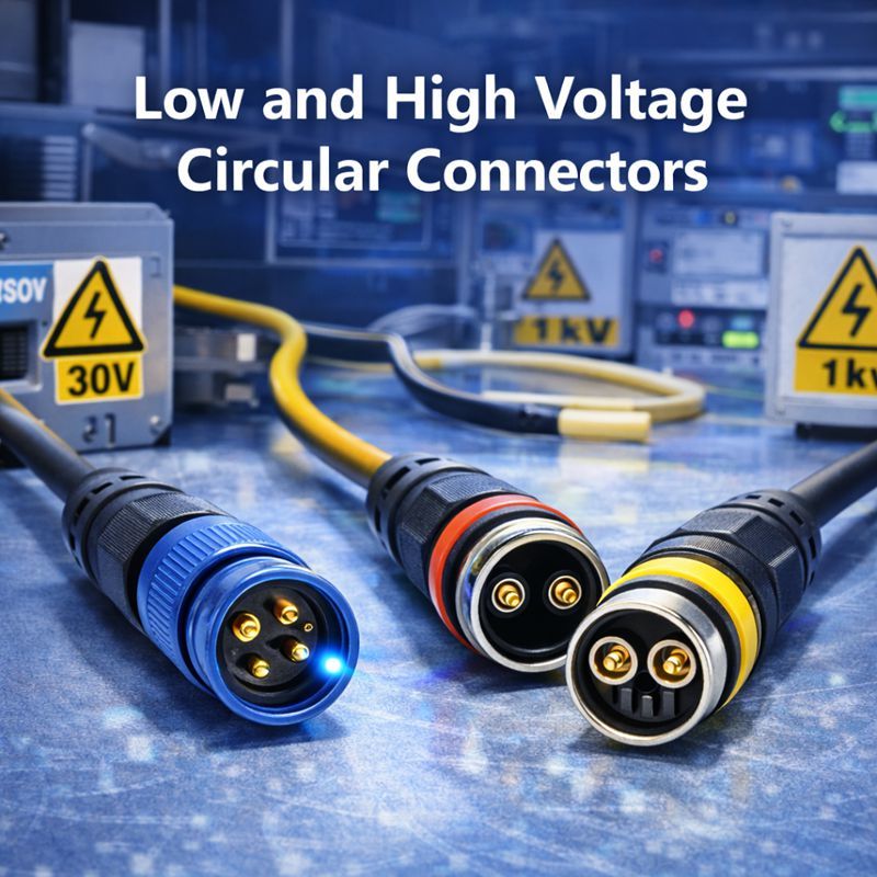 Son şirket blogları hakkında Low and High Voltage Circular Connectors for Reliable Industrial Power Applications