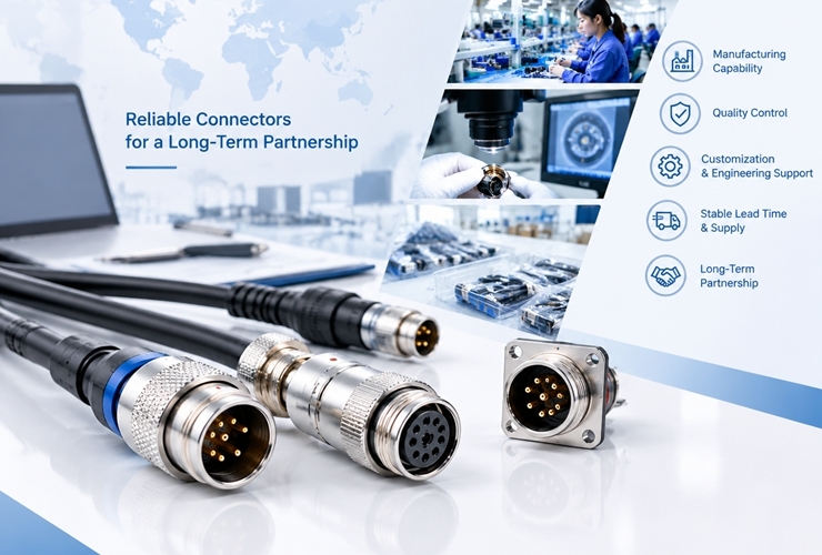 Son şirket blogları hakkında How to Evaluate a Circular Connector Manufacturer for Long-Term Supply?