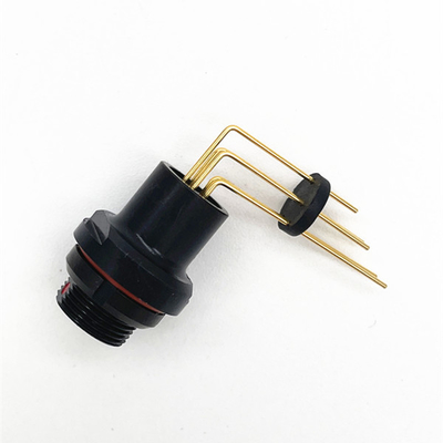 satın al Ağır Hizmet Tipi Kullanım İçin Siyah PCB Fischer Kablo Konektörü Lehim Stili online manufacture