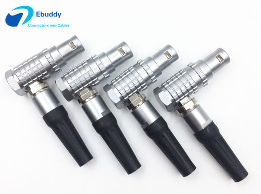 Kalite  LEMO Metal Circular Connector FHG 1B 2 3 4 5 6 7 8 10 14 16 Pin Right Angle Connector Male fabrika