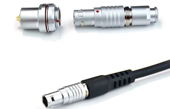 satın al Compatible LEMO FGG EGG 2B circular connectors Male And Female With Customized Cable Assmebly Manufacturer online manufacture