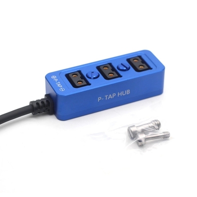 satın al D-tap Kamera gücü üç yollu ayırıcı Power Tap to 3 Dişi D-Tap P-Tap Hub 1/4 