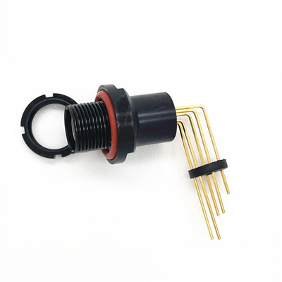 Ağır Hizmet Tipi Kullanım İçin Siyah PCB Fischer Kablo Konektörü Lehim Stili
