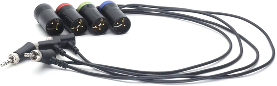 50cm Kilitlenebilir 3pin XLR Sony D11 Kulaklıkları için 3.5 Ses Kablosu