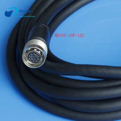 12 Pin Uçan Kamera Bağlantı Kablosu CCD Kamera Güç Kaynağı Için HR10A-10P-12S