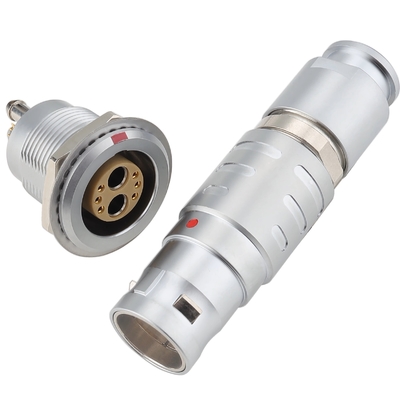 M18 Hibrit Elektrik-Pnömatik Bağlantı 6 Sinyal + 2 akışkan fiş ve soket seti FGG/EGG